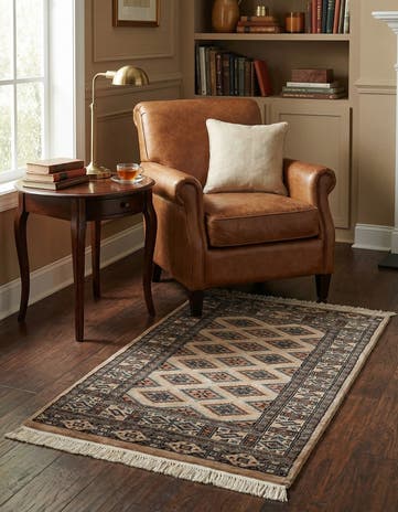 2' 6 x 4' 1 Hand Knotted Bokhara Rug