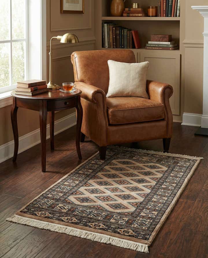 2' 6 x 4' 1 Hand Knotted Bokhara Rug