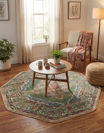 5' x 5' Isabella Octagon Rug
