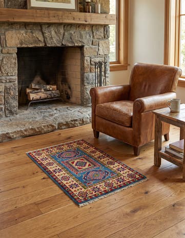 2' 1 x 3' Hand Knotted Kazak Rug