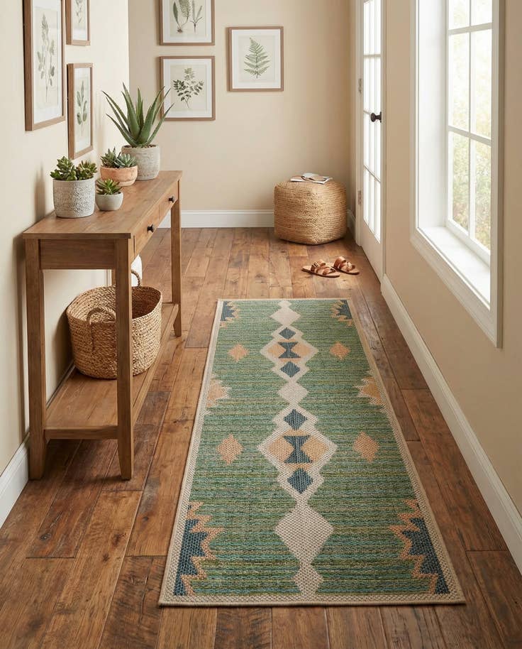 Detail image of 2' x 6' Easy-Clean Baja Indoor / Outdoor Runner Rug