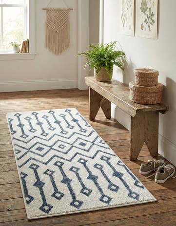 2' x 4' Bohemian Trellis Runner Rug