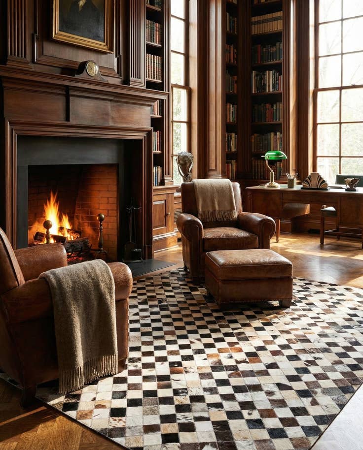 Detail image of 5' 5 x 7' 7 Cowhide Rug