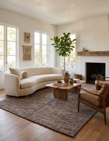 5' 4 x 8' Hand Knotted Moroccan Wool Rug
