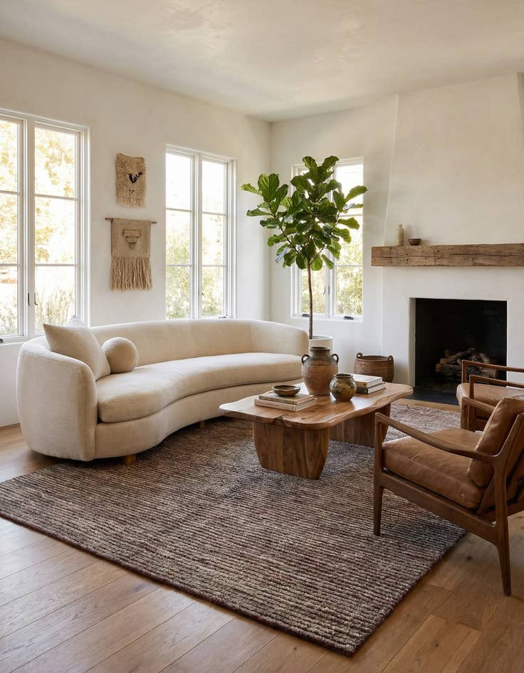 Detail image of 5' 4 x 8'  Hand Knotted Moroccan Wool Rug