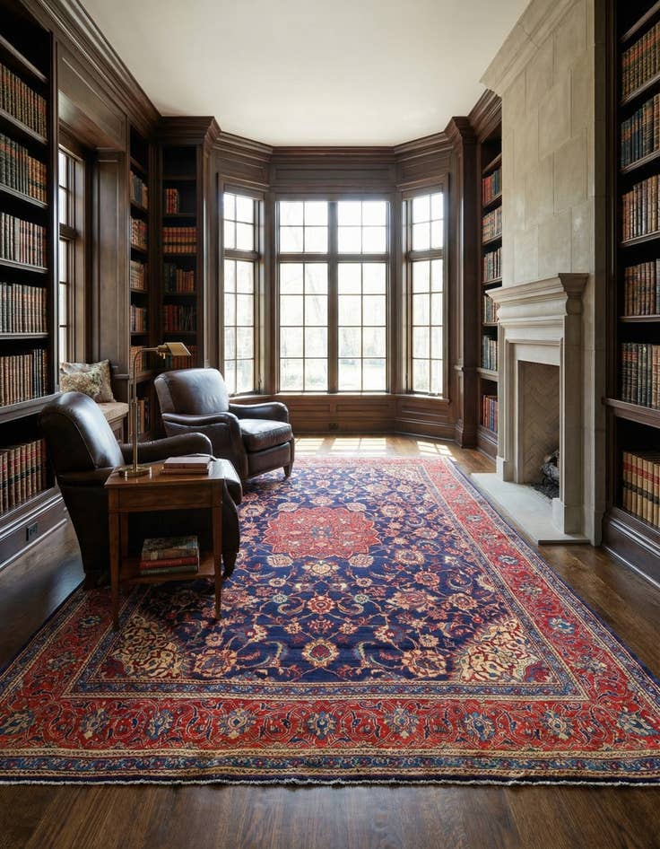 Detail image of 9' 7 x 12' 11 Sarouk Rug