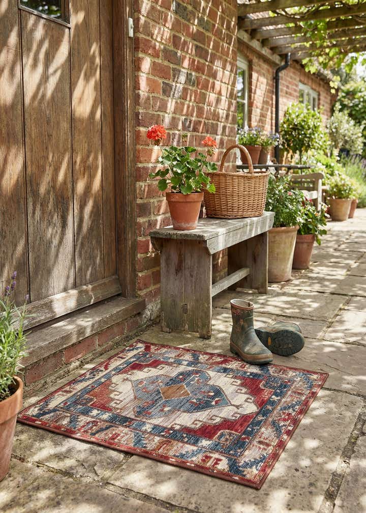 2' x 3' Easy-Clean Traditional Indoor / Outdoor Rug