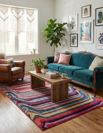 Washable Spectrum Rug