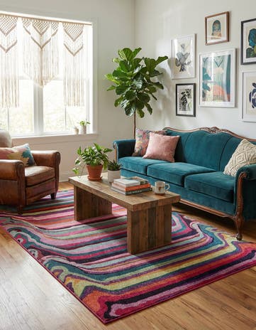 Washable Spectrum Rug