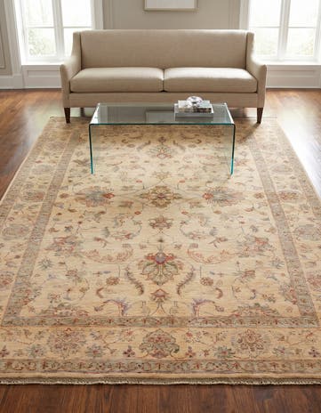 5' 9 x 8' 2 Hand Knotted Ziegler Rug