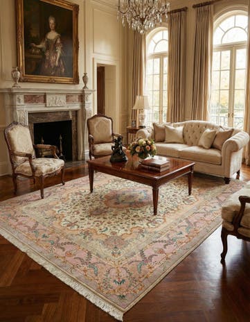 9' 10 x 13' Hand Knotted Tabriz Persian Rug