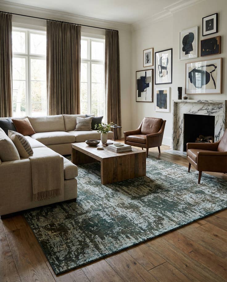 Detail image of 9' 7 x 12' 4 Hand Knotted Ultra Vintage Persian Wool Rug