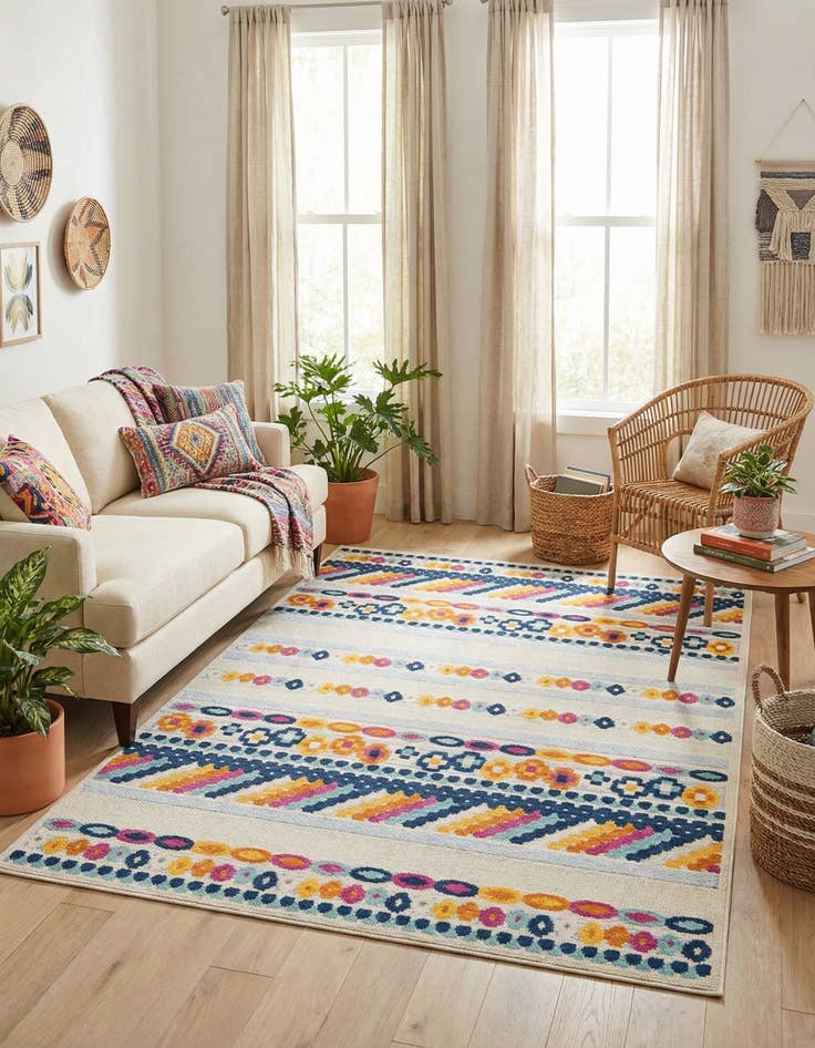 Detail image of 6' x 9'  Washable Aruba Indoor / Outdoor Rug