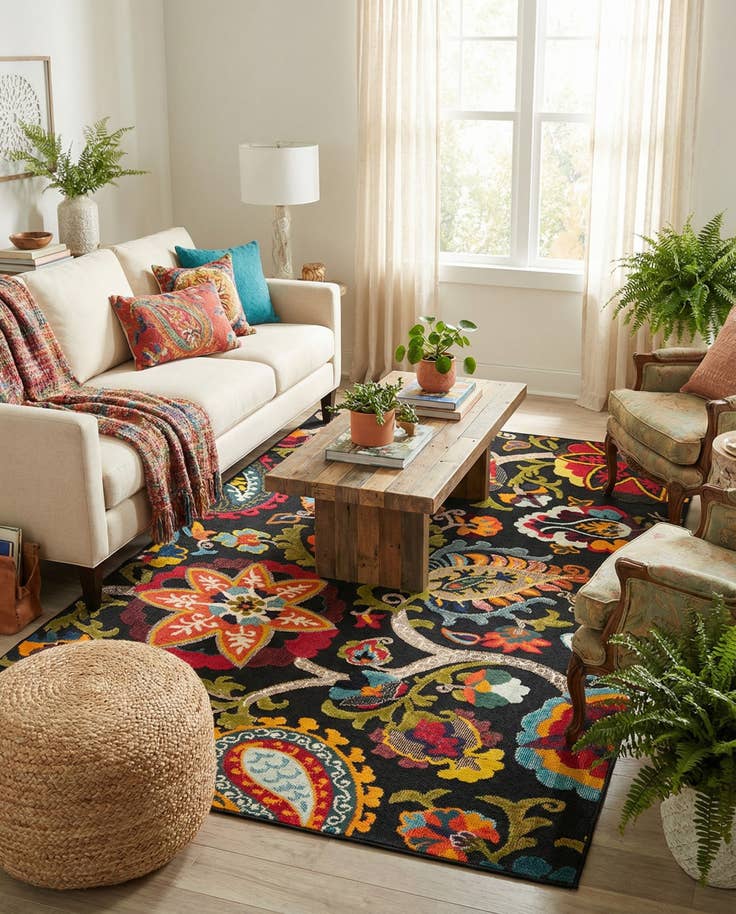 Detail image of 6' x 9' Easy-Clean Casablanca Indoor / Outdoor Rug