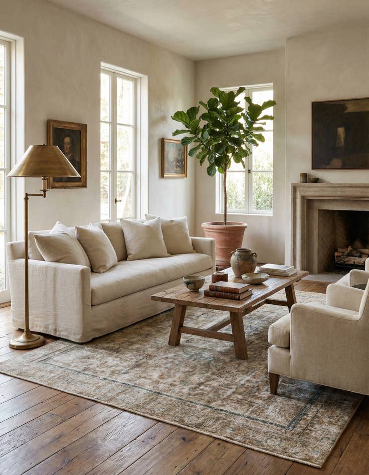 Detail image of  8' 8 x 12' 2  Hand Knotted Ultra Vintage Persian Wool Rug