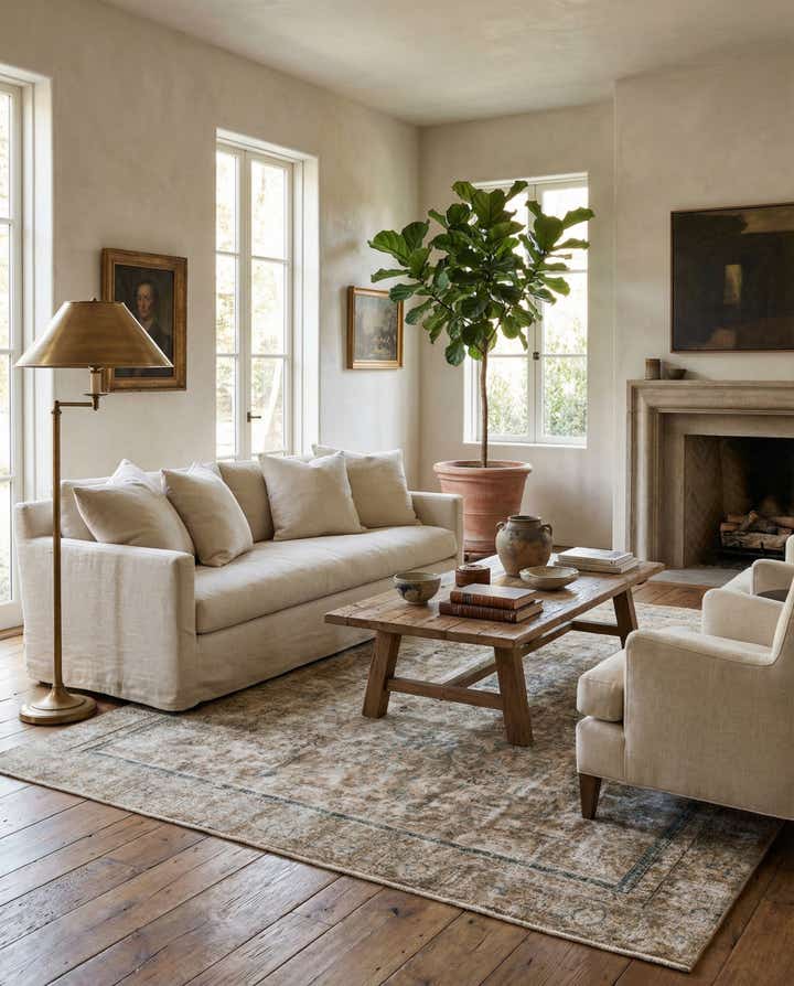 8' 8 x 12' 2 Hand Knotted Ultra Vintage Persian Wool Rug