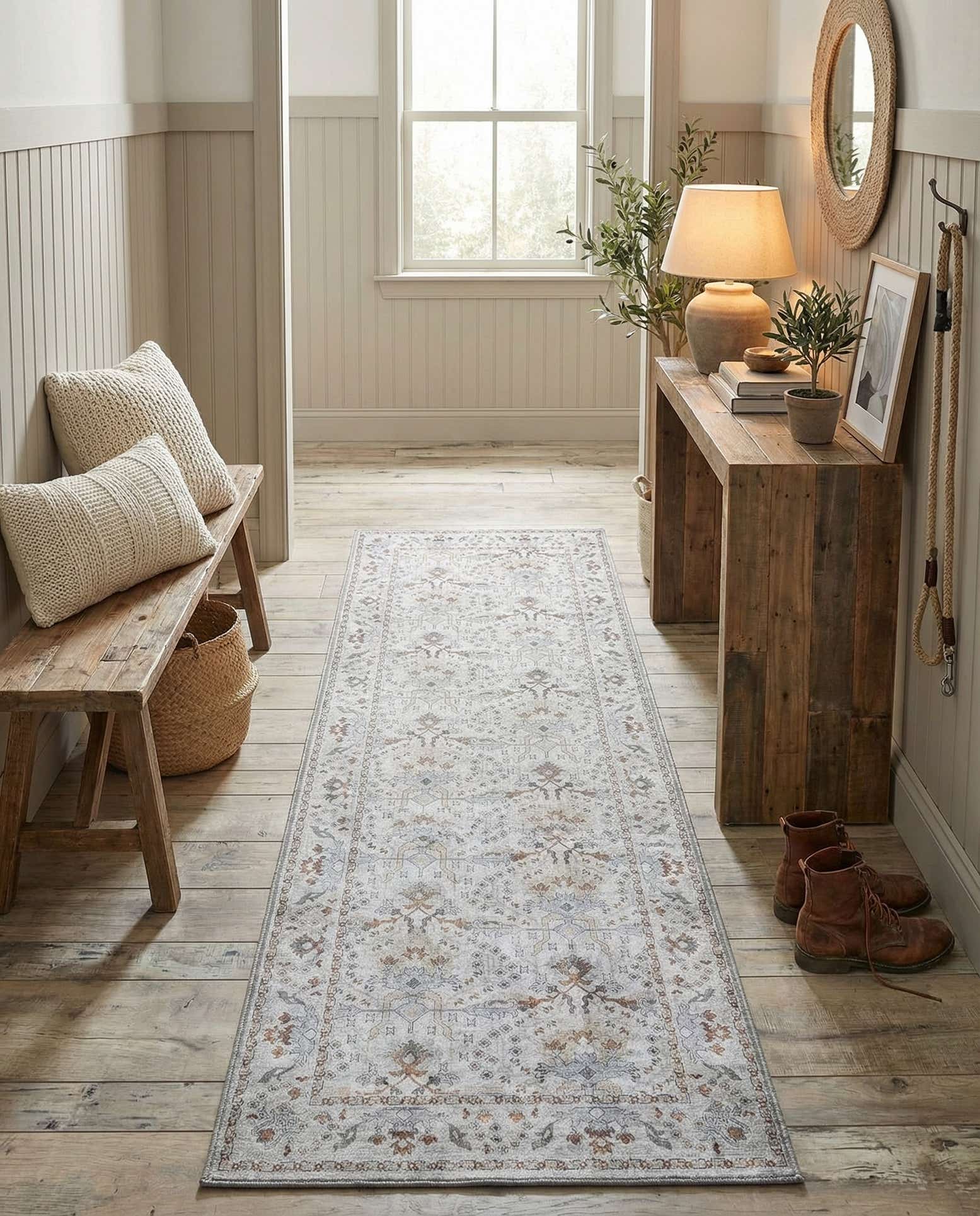 2' 7 x 10' Washable Timeless Runner Rug