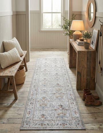 2' 7 x 10' Washable Timeless Runner Rug