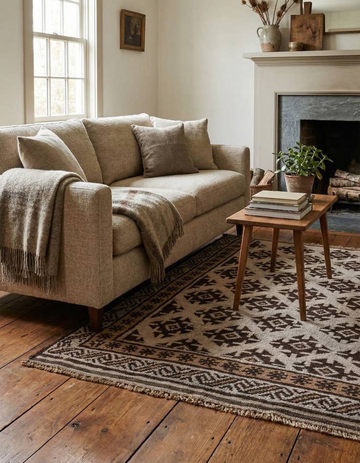 Detail image of  3' x 4' 1  Hand Knotted Balouch Wool Rug