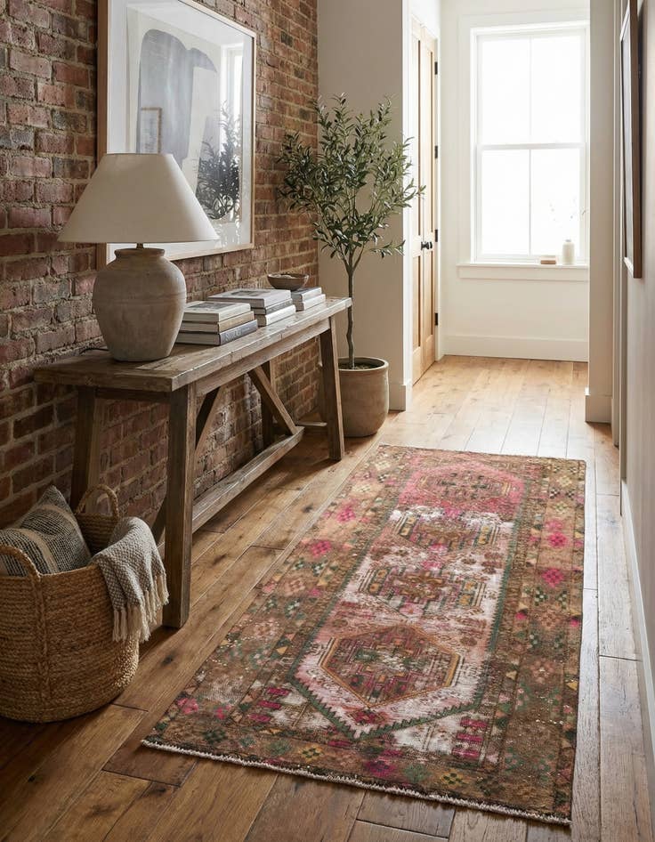 Detail image of 3' 6 x 6' 4  Hand Knotted Ultra Vintage Persian Wool Rug