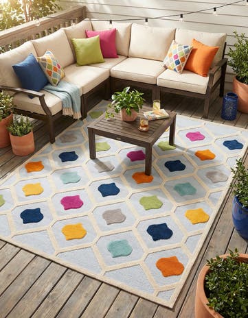7' 10 x 10' Easy-Clean Aruba Indoor / Outdoor Rug
