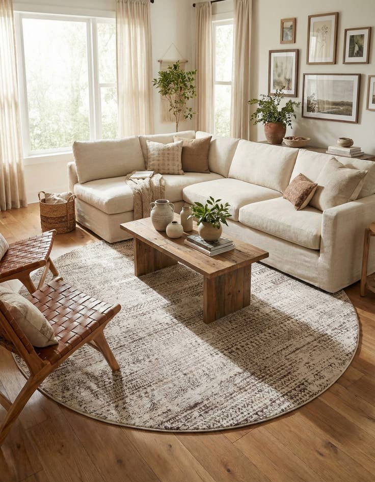 Detail image of 10' 8 x 10' 8 Hermitage Round Rug