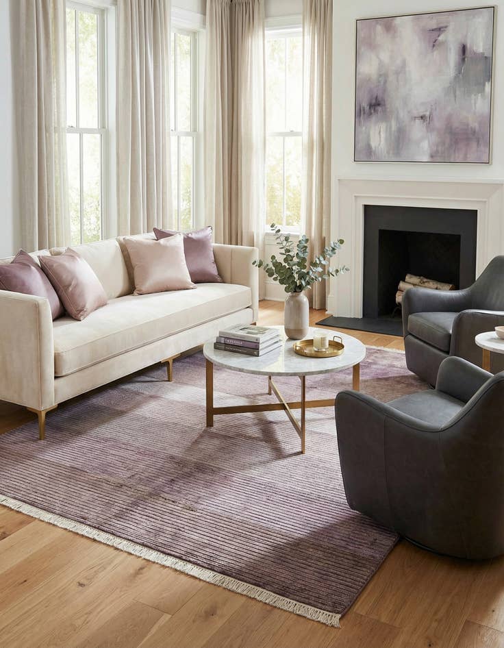 Detail image of  5' x 6' 9  Hand Knotted Darya Wool Rug