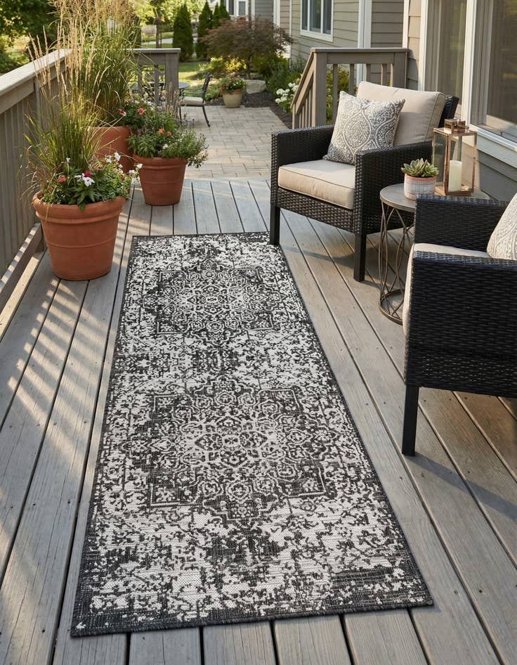 Detail image of 2' 7 x 6' 10  Washable Jill Zarin Indoor / Outdoor Runner Rug