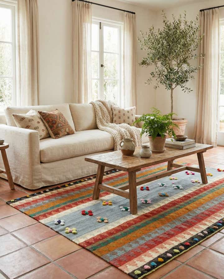 4' 6 x 5' 9 Jajim Rug