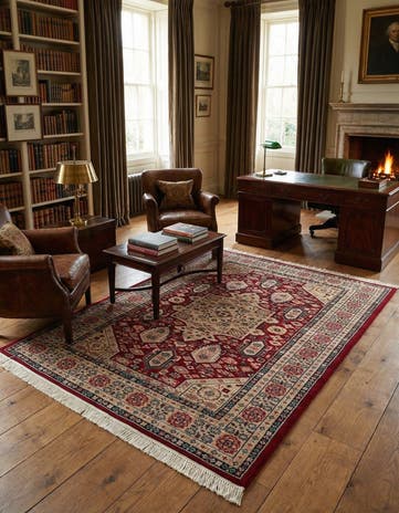 4' 4 x 6' 1 Hand Knotted Bokhara Oriental Wool Rug