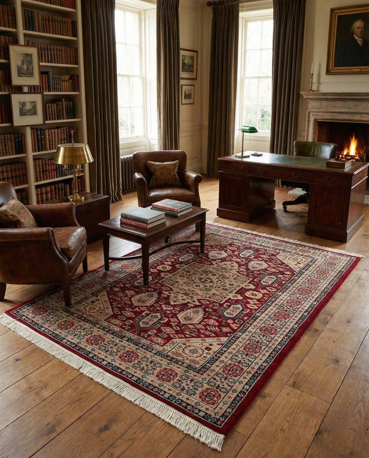 Detail image of 4' 4 x 6' 1 Hand Knotted Bokhara Oriental Wool Rug