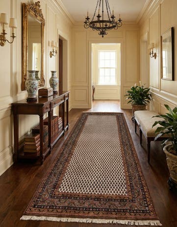5' 3 x 10' 4 Hand Knotted Mir Wool Runner Rug
