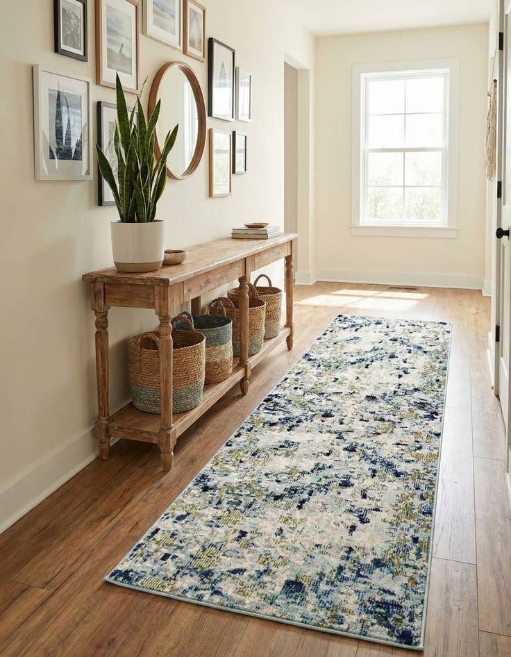 Detail image of 2' 7 x 10'  Washable Spectrum Runner Rug