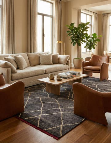 6' 9 x 10' 4 Hand Knotted Darya Wool Rug