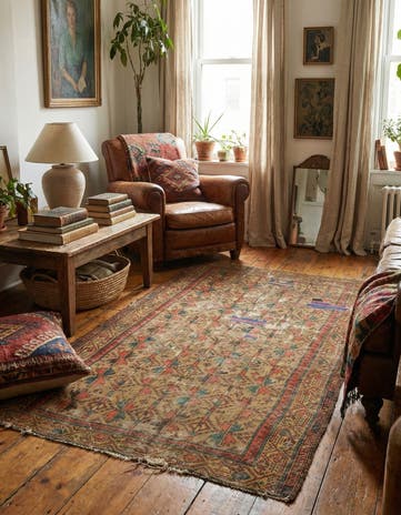 3' 4 x 6' Hand Knotted Malayer Persian Wool Rug