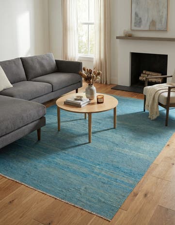 6' 10 x 9' 9 Hand Woven Kilim Modern Wool Rug