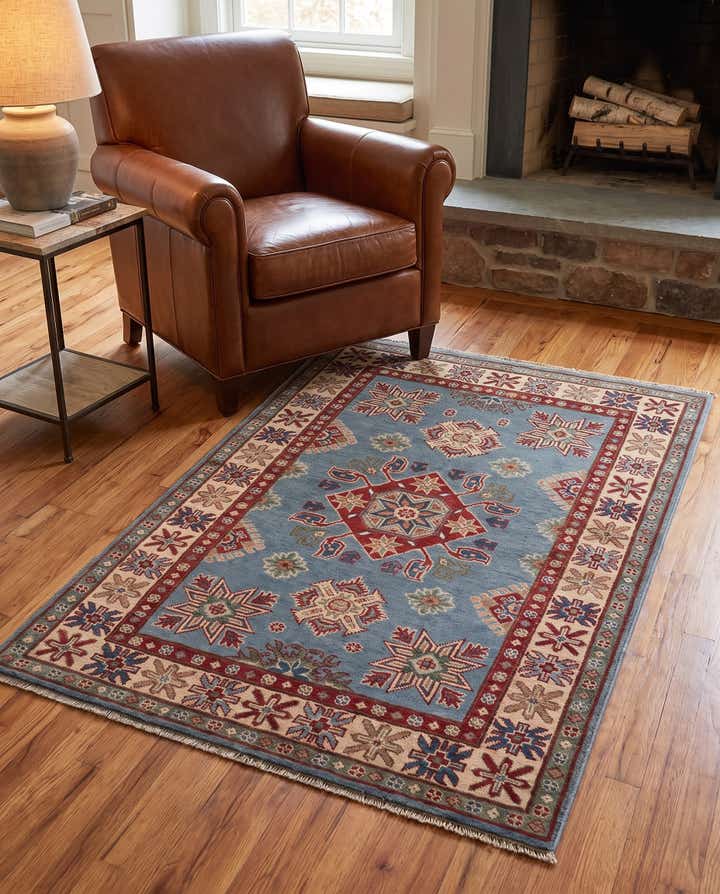 3' 6 x 5' 3 Hand Knotted Kazak Rug