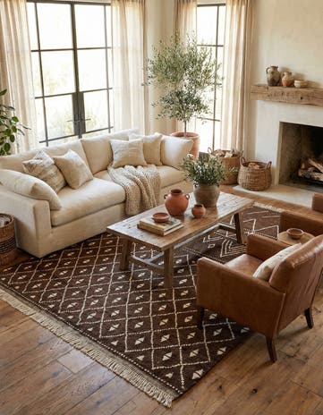 8' 3 x 10' 10 Hand Knotted Moroccan Wool Rug
