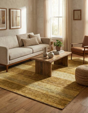 4' 9 x 6' 6 Hand Knotted Modern Ziegler Oriental Rug