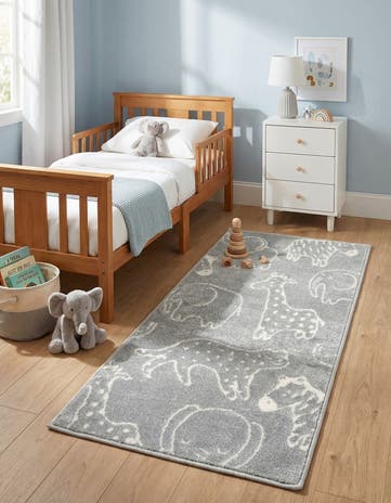 2' 2 x 4' Animals Whimsy Kids Runner Rug