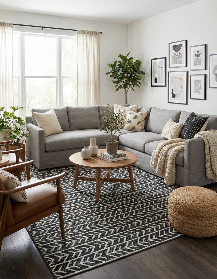 Detail image of 9' x 12' 2  Washable Sabrina Soto Aston Indoor / Outdoor Rug