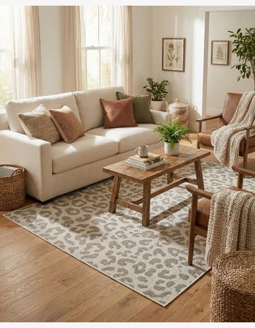 4' x 6' Easy-Clean Safari Indoor / Outdoor Rug