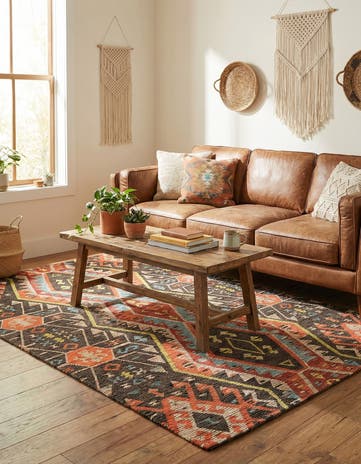 6' 1 x 9' Chenille Jute Rug