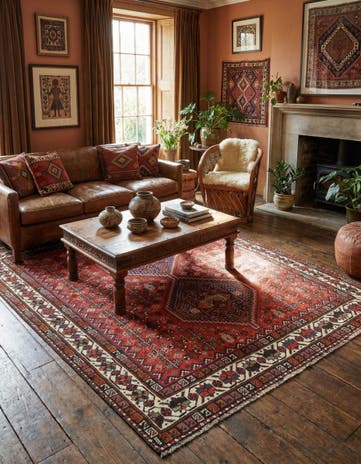 5' 3 x 6' 4 Ghashghai Wool Rug