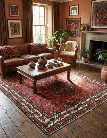 5' 3 x 6' 4 Ghashghai Wool Rug