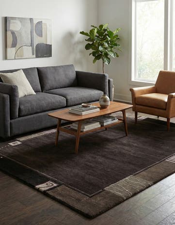 4' 8 x 6' 4 Hand Knotted Nepal Wool Rug