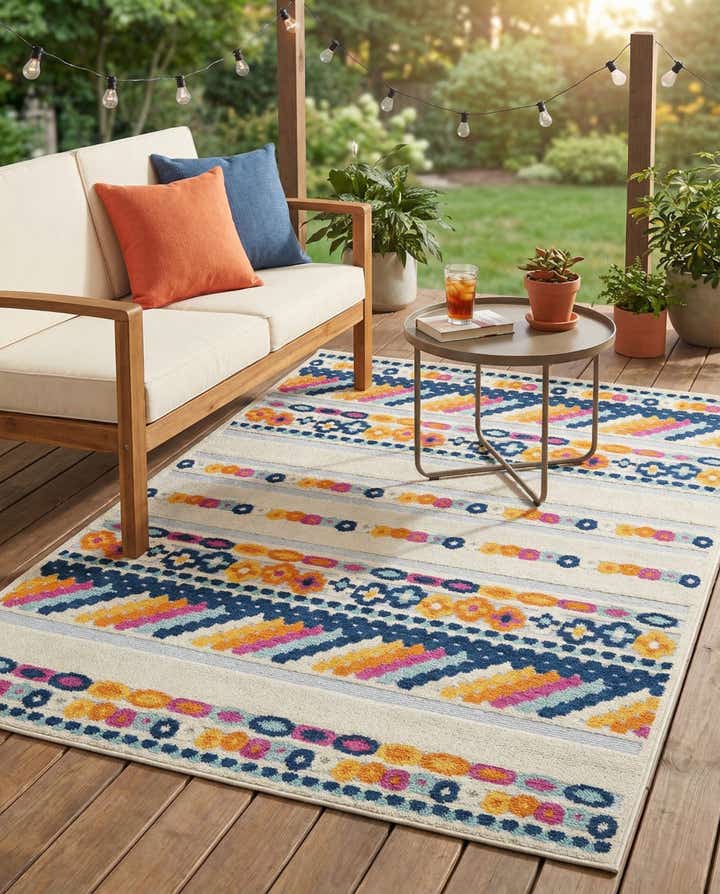 5' 3 x 8' Easy-Clean Aruba Indoor / Outdoor Rug