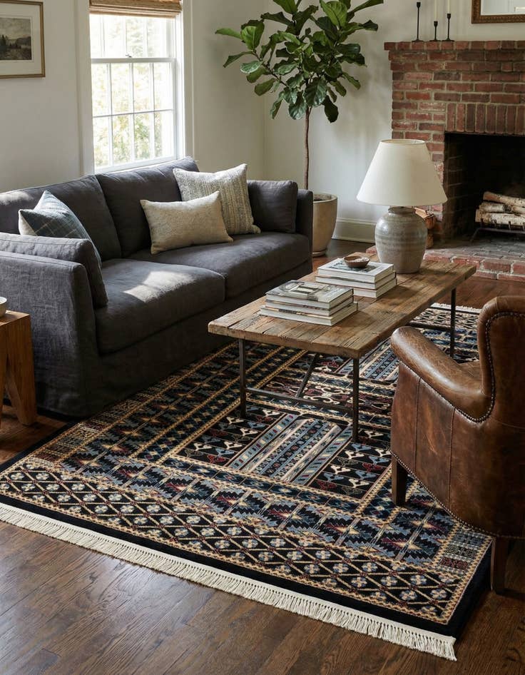 Detail image of 6' x 9' Bokhara Rug