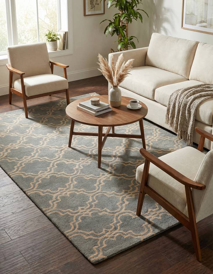 Detail image of 5' x 8' Luna Wool Rug