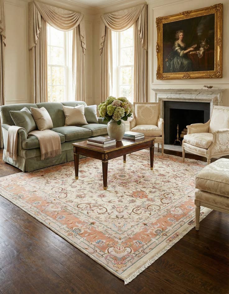 Detail image of 4' 9 x 6' 8 Tabriz Rug